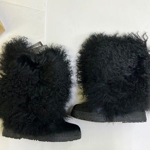 Bear paw Boetis II black womens boots size 6